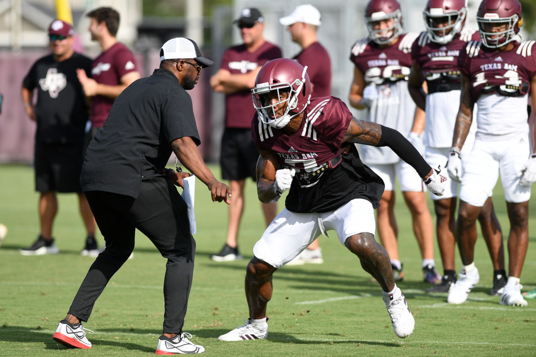 Aggie football practice